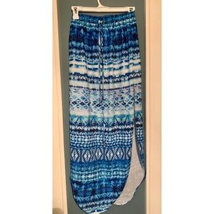 Blue Tie-Dye Skirt